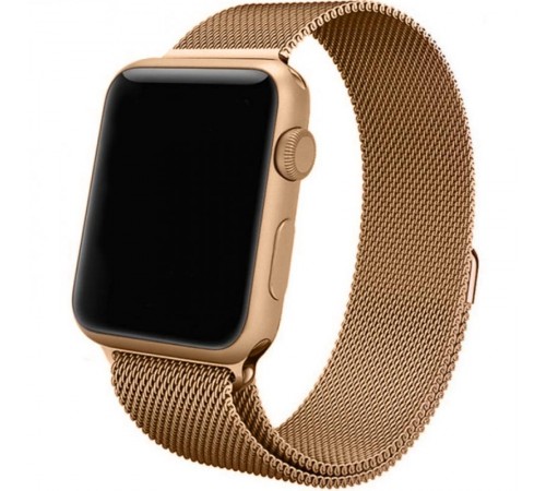 Ремінець Milanese Loop Design для Apple Watch 42(ser.1-3)/44/45/46/49mm Champagne
