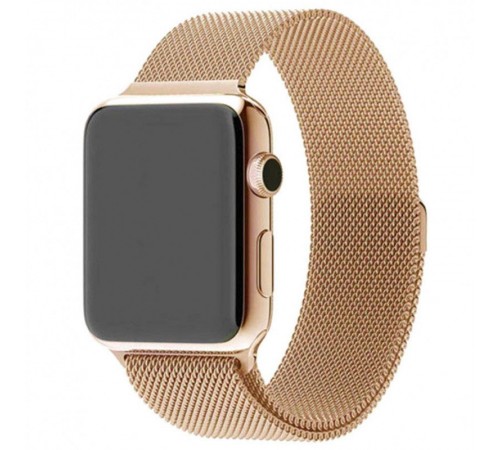 Ремінець Milanese Loop Design для Apple Watch 42(ser.1-3)/44/45/46/49mm Gold Ремінець Milanese Loop Design для Apple Watch 42(ser.1-3)/44/45/46/49mm Gold