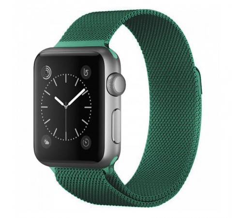 Ремінець Milanese Loop Design для Apple Watch 38/40/41/42mm(ser.10) Dark green