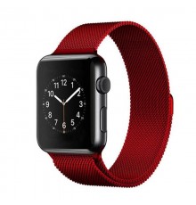 Ремінець Milanese Loop Design для Apple Watch 38/40/41/42mm(ser.10) Червоний