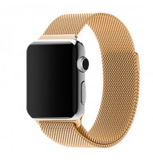 Ремінець Milanese Loop Design для Apple Watch 38/40/41/42mm(ser.10) Золотий