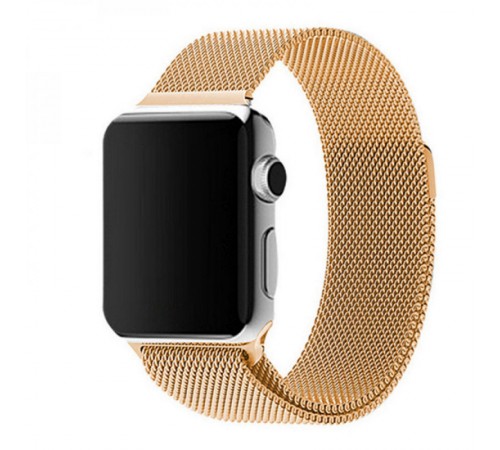 Ремінець Milanese Loop Design для Apple Watch 38/40/41/42mm(ser.10) Золотий