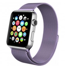 Ремінець Milanese Loop Design для Apple Watch 38/40/41/42mm(ser.10) Бузковий / Dasheen