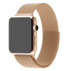 Ремінець Milanese Loop Design для Apple Watch 38/40/41/42mm(ser.10) Gold