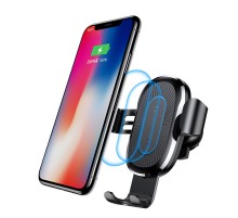 Автотримач з БЗП Baseus Gravity Wireless Air Vent (WXYL) Чорний