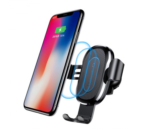 Автотримач з БЗП Baseus Gravity Wireless Air Vent (WXYL) Чорний Автотримач з БЗП Baseus Gravity Wireless Air Vent (WXYL) Чорний