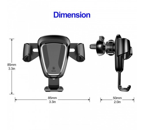 Автотримач Baseus Gravity Car Mount (SUYL) Чорний