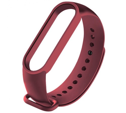 Силіконовий ремінець для Xiaomi Mi Band 3/4 Бордовий / Maroon