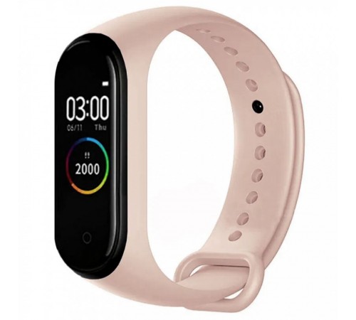 Силіконовий ремінець для Xiaomi Mi Band 3/4 Рожевий / Pink Sand Силіконовий ремінець для Xiaomi Mi Band 3/4 Рожевий / Pink Sand