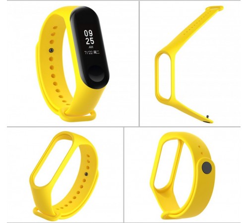 Силіконовий ремінець для Xiaomi Mi Band 3/4 Жовтий Силіконовий ремінець для Xiaomi Mi Band 3/4 Жовтий