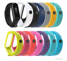Силіконовий ремінець для Xiaomi Mi Band 3/4 Темно-синій