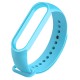 Силіконовий ремінець для Xiaomi Mi Band 3/4 Блакитний / Light Blue