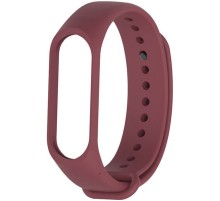 Силіконовий ремінець для Xiaomi Mi Band 3/4 Бордовий