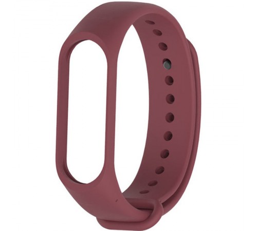 Силіконовий ремінець для Xiaomi Mi Band 3/4 Бордовий Силіконовий ремінець для Xiaomi Mi Band 3/4 Бордовий