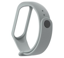 Силіконовий ремінець для Xiaomi Mi Band 3/4 Сірий