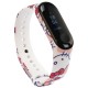 Силіконовий ремінець для Xiaomi Mi Band 3/4 Hello Kitty / Рожевий