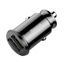 АЗП Baseus Grain 3.1A (2USB-A) (CCALL-ML) Чорний