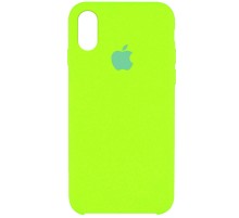 Чохол Silicone Case (AA) для Apple iPhone XS Max (6.5") Салатовий / Neon Green
