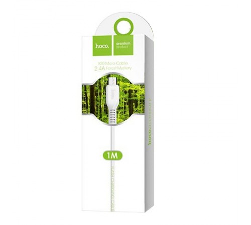 Дата кабель Hoco X20 Flash Micro USB Cable (1m) Білий