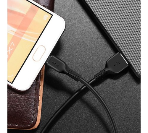 Дата кабель Hoco X20 Flash Micro USB Cable (1m) Чорний