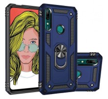 Ударостійкий чохол Serge Ring for Magnet для Huawei P Smart Z / Honor 9X Темно-синій
