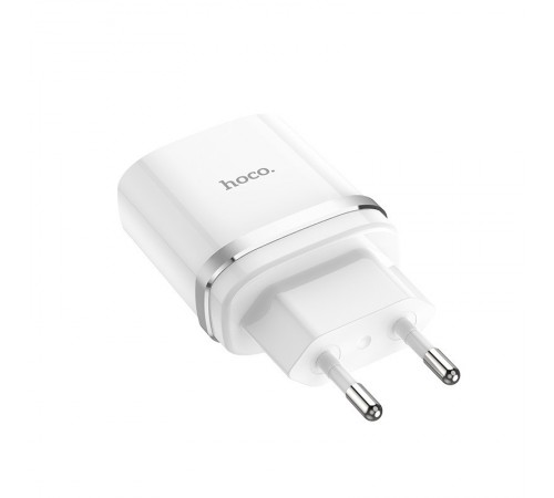 МЗП Hoco C12 Charger + Cable (Micro) 2.4A 2USB Білий