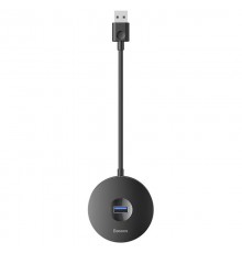 Перехідник HUB Baseus Round Box USB to USB 3.0 + 3USB 2.0 (CAHUB-F) Чорний