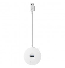 Перехідник HUB Baseus Round Box USB to USB 3.0 + 3USB 2.0 (CAHUB-F) Білий