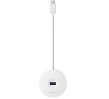 Перехідник HUB Baseus Round Box Type-C to USB 3.0 + 3USB 2.0 (CAHUB-G) Білий