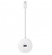 Перехідник HUB Baseus Round Box Type-C to USB 3.0 + 3USB 2.0 (CAHUB-G) Білий