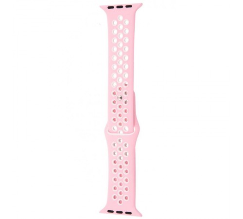 Силіконовий ремінець Sport+ для Apple Watch 42(ser.1-3)/44/45/46/49mm Pink Sand/White Силіконовий ремінець Sport+ для Apple Watch 42(ser.1-3)/44/45/46/49mm Pink Sand/White