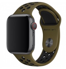 Силіконовий ремінець Sport+ для Apple Watch 42(ser.1-3)/44/45/46/49mm Khaki/Black