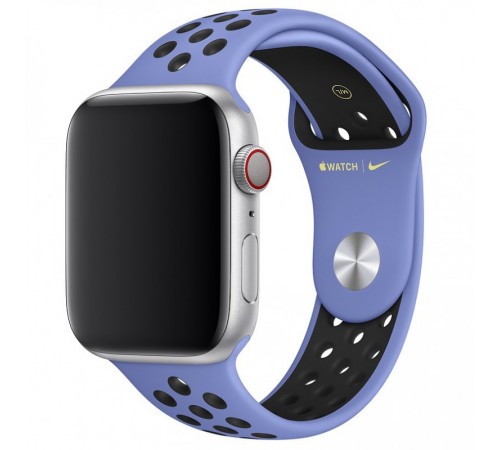 Силіконовий ремінець Sport+ для Apple Watch 42(ser.1-3)/44/45/46/49mm Royal Pulse/Black Силіконовий ремінець Sport+ для Apple Watch 42(ser.1-3)/44/45/46/49mm Royal Pulse/Black