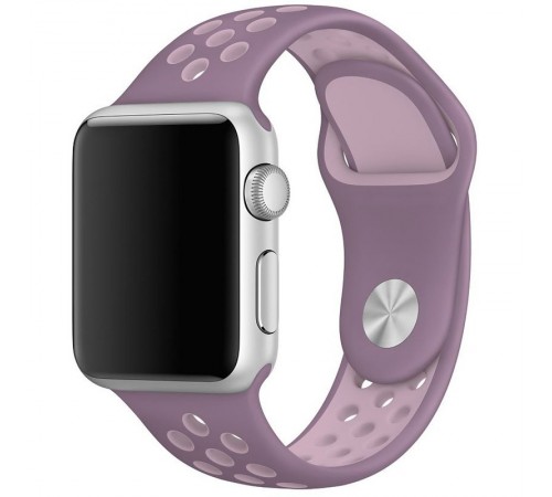 Силіконовий ремінець Sport+ для Apple Watch 42(ser.1-3)/44/45/46/49mm lilac pride / Pink Силіконовий ремінець Sport+ для Apple Watch 42(ser.1-3)/44/45/46/49mm lilac pride / Pink