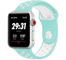 Силіконовий ремінець Sport+ для Apple Watch 42(ser.1-3)/44/45/46/49mm Spearmint / Stone