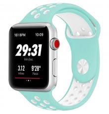 Силіконовий ремінець Sport+ для Apple Watch 42(ser.1-3)/44/45/46/49mm Spearmint / Stone