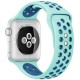 Силіконовий ремінець Sport+ для Apple Watch 42(ser.1-3)/44/45/46/49mm marine green/ blue
