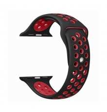 Силіконовий ремінець Sport+ для Apple Watch 42(ser.1-3)/44/45/46/49mm black/red