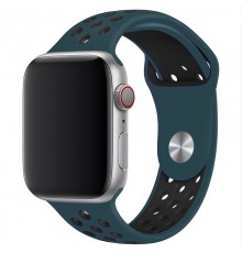 Силіконовий ремінець Sport+ для Apple Watch 42(ser.1-3)/44/45/46/49mm Pine Green / Black