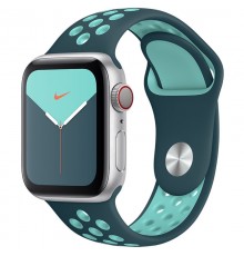 Силіконовий ремінець Sport+ для Apple Watch 42(ser.1-3)/44/45/46/49mm Pine Green / Marine Green