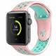 Силіконовий ремінець Sport+ для Apple Watch 42(ser.1-3)/44/45/46/49mm Рожево-бірюзовий