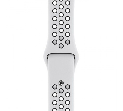 Силіконовий ремінець Sport+ для Apple Watch 42(ser.1-3)/44/45/46/49mm Сіро - чорний Силіконовий ремінець Sport+ для Apple Watch 42(ser.1-3)/44/45/46/49mm Сіро - чорний
