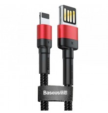 Дата кабель Baseus Cafule Lightning Cable Special Edition 2.4A (1m) (CALKLF-G) Чорний / Червоний