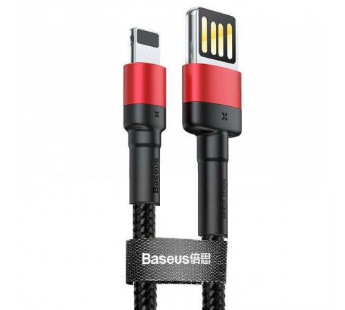 Дата кабель Baseus Cafule Lightning Cable Special Edition 2.4A (1m) (CALKLF-G) Чорний / Червоний Дата кабель Baseus Cafule Lightning Cable Special Edition 2.4A (1m) (CALKLF-G) Чорний / Червоний