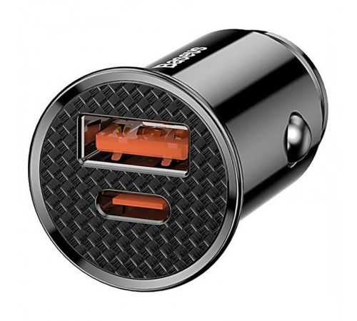 АЗП Baseus Circular Plastic 30W (1USB-A/1C) (CCALL-YS) black