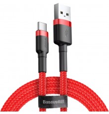 Дата кабель Baseus Cafule Type-C Cable 2A (2m) (CATKLF-C) Червоний