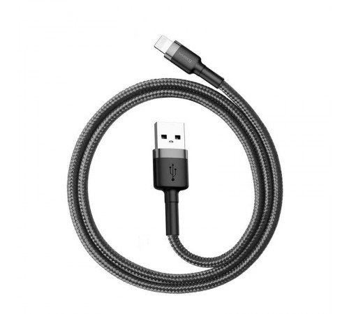 Дата кабель Baseus Cafule Lightning Cable Special Edition 1.5A (2m) (CALKLF-H) Сірий Дата кабель Baseus Cafule Lightning Cable Special Edition 1.5A (2m) (CALKLF-H) Сірий