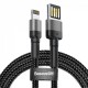 Дата кабель Baseus Cafule Lightning Cable Special Edition 1.5A (2m) (CALKLF-H) Сірий
