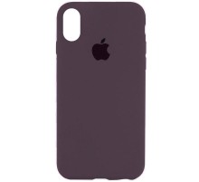 Чохол Silicone Case Full Protective (AA) для Apple iPhone X (5.8") / XS (5.8") Фіолетовий / Elderberry