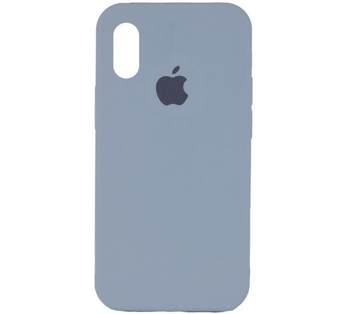 Чохол Silicone Case Full Protective (AA) для Apple iPhone X / XS (5.8") Блакитний / Sweet Blue Чохол Silicone Case Full Protective (AA) для Apple iPhone X / XS (5.8") Блакитний / Sweet Blue